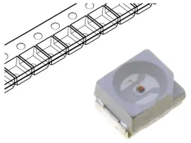 led-smd-3528plcc2-czerwony-400-600mcd-x5szt