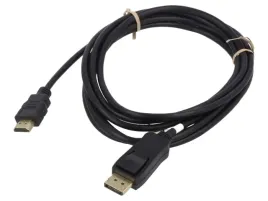 kabel-displayport-wtykhdmi-wtyk-4kuhd-2160p-3m-czarny-x1szt