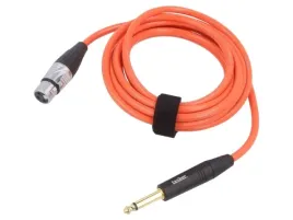 kabel-jack-63mm-2pin-wtykxlr-zenski-3pin-3m-pomaranczowy-x1szt