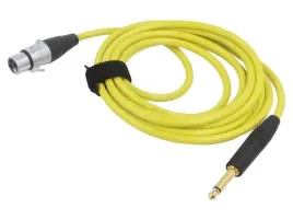 kabel-jack-63mm-2pin-wtykxlr-zenski-3pin-3m-zolty-025mm2-x1szt