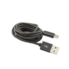 kabel-usb-a-do-usb-c-sbox-1-5m-czarny-pleciony-z-pozlacanymi-zlaczami