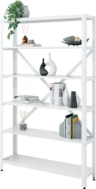 regal-6-poziomowy-110-30-180-cm-z-metalowym-stelazem-bialy-polysk