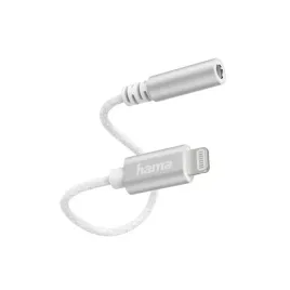 adapter-hama-00187210-lightning-do-gniazda-audio-3-5mm-bialy