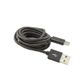 kabel-usb-a-do-usb-c-sbox-1-5m-czarny-pleciony-z-pozlacanymi-zlaczami