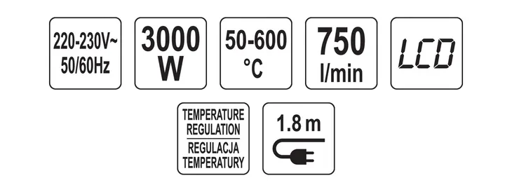 opalarka-lcd-3000w-stan-nowy-napiecie-zasilania-230-v