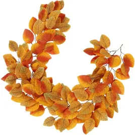 wieniec-z-lisci-magnolii-dziekczynnych-zolty-sztuczny-jesienny-dekor