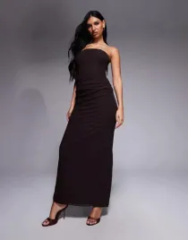forever-new-brazowa-maxi-sukienka-odkryte-ramiona-b23-xs