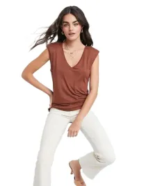 shein-brazowa-bluzka-v-neck-kup-b20-s