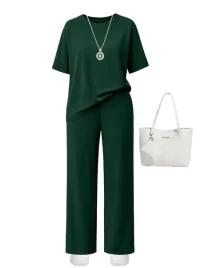 shein-zielony-komplet-bluzka-spodnie-s06-m