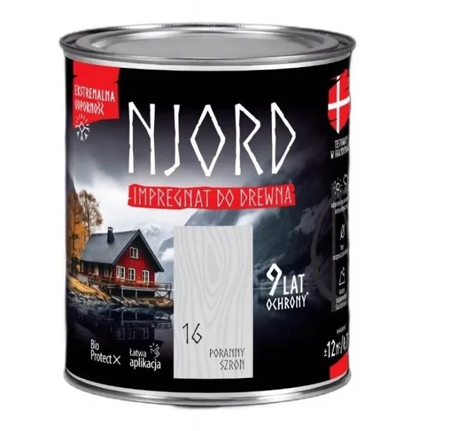 NJORD Impregnat do elewacji drewnianych 5 l Poranny Szron