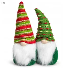 2x-skrzat-swiateczny-krasnal-bozonarodzeniowy-dekoracja-24-cm-zielony