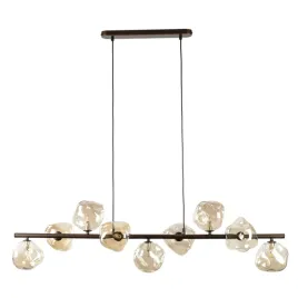 lampa-wiszaca-szklana-lava-brown-9-x-g9-klosze-gniecione-koniak