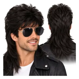 peruka-mullet-lata-70-80-90-retro-disco-meska-wlosy-czarne-okulary-rockman