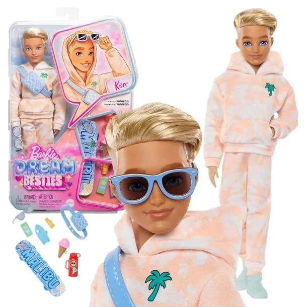 BARBIE DREAM BESTIES KEN LALKA + AKCESORIA ZESTAW PREZENT DLA DZIECI 33 CM
