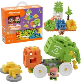 klocki-konstrukcyjne-marioinex-mini-waffle-city-smieciarka-148-elementow