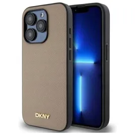 etui-dkny-grained-metal-logo-do-magsafe-do-iphone-15-pro-max-bezowe