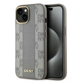 etui-dkny-leather-checkered-mono-pattern-do-magsafe-do-iphone-14-bezowe