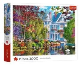 puzzle-trefl-27129-dom-nad-jeziorem-2000-elementow
