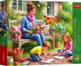 puzzle-trefl-1000-12144-mother-s-day-rodzina-w-ogrodzie
