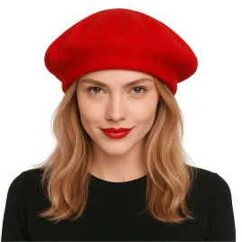 beret-francuski-damski-damski-etoile-du-matin-czerwony
