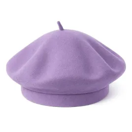 beret-damski-jasnofioletowy-welna-akryl-uniwersalny