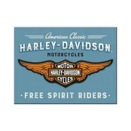magnes-na-lodowke-6x8cm-harley-davidson-logo-blue-14375