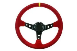 kierownica-pro-350mm-offset-80mm-zamsz-red