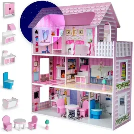 duzy-drewniany-domek-dla-lalek-meble-lalki-led