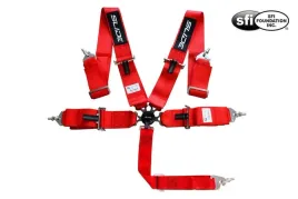 pasy-sportowe-slide-quick-5p-3-czerwone-homologacja-sfi