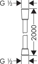 hansgrohe-waz-prysznicowy-hansgrohe-isiflex-2000-mm-chrom