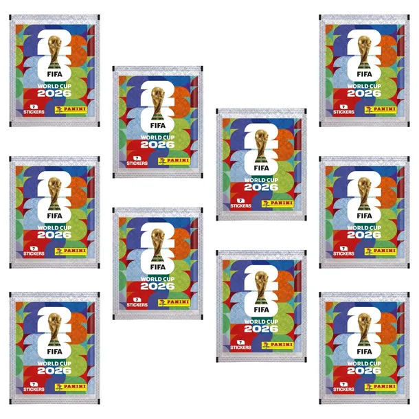 Naklejki Panini Fifa World CUP 2026 10 Saszetek = 70 Naklejek
