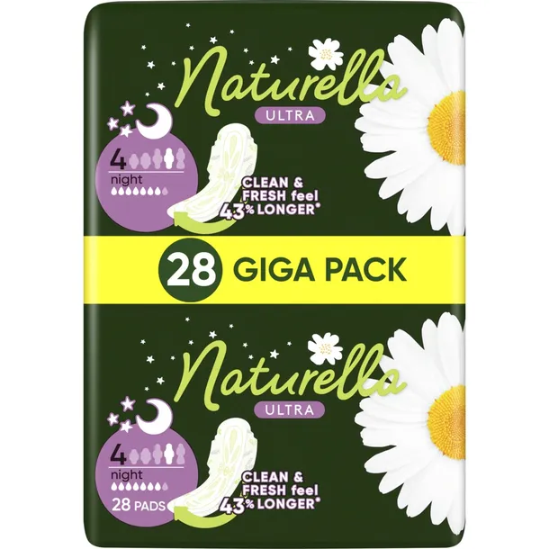 NATURELLA Ultra podpaski higieniczne, ze skrzydełkami, Night 28 szt -