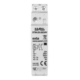 zamel-stycznik-modulowy-instalacyjny-25a-2xno-24v-ac-dc-stm-25-20-24v
