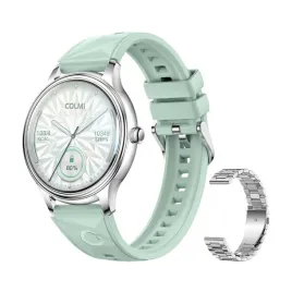 smart-watch-colmi-l28-srebrno-zielony-srebrny-pasek-stalowy