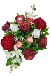 stroik-gesty-wiazanka-na-grob-cmentarz-czerwone-roze-chryzantemy-klematis