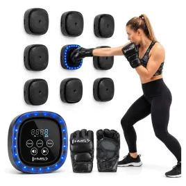 elektroniczna-tarcza-bokserska-modulowa-z-glosnikiem-i-bluetooth-rekawice