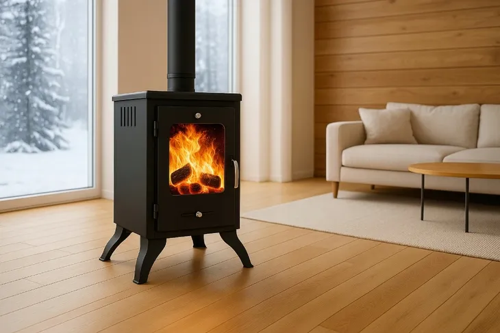 PIECYK KOMINEK PIEC KOZA ZEFIR DO DOMU SALONU 7KW EKOPROJEKT STALOWY EKO