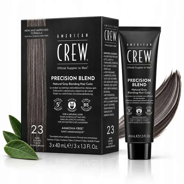 American Crew Precision Blend Odsiwiacz do Włosów i Brody Ciemny Brąz