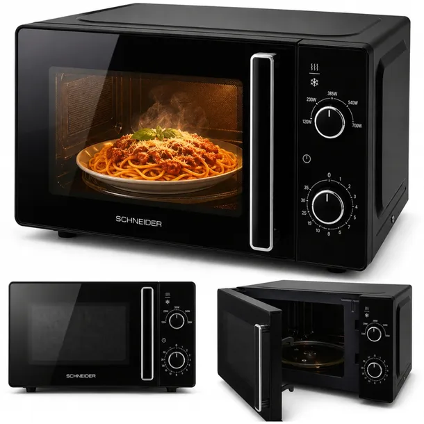 Kuchenka mikrofalowa wolnostojąca mikrofalówka SCHNEIDER SCMW20SMB 700W 20L