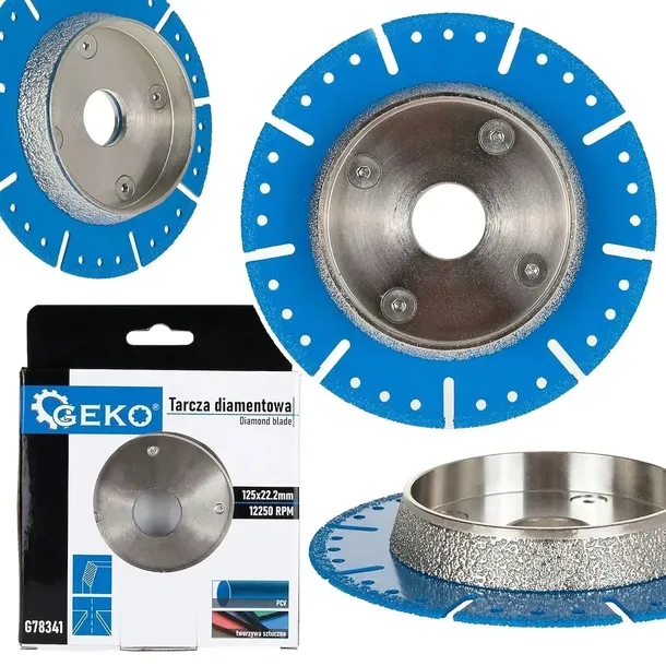 Tarcza diamentowa do cięcia i fazowania rur PCV 125mm