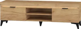 stojaca-szafka-rtv-pod-telewizor-braco-157-cm-dab-craft-zloty-czarne-nogi