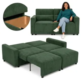 kanapa-2-os-sofa-rozkladana-spania-pojemnik-butelkowa-zielen-sztruks-komo