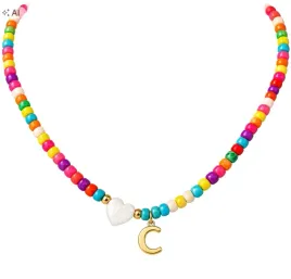 naszyjnik-z-litera-c-personalizowany-choker-kolorowy