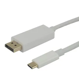 deltaco-usbc-dp100a-adapter-kablowy-1-m-usb-type-c-displayport-bialy