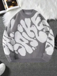 shein-szary-sweter-wzor-s06-160-166