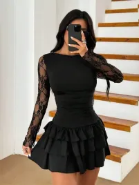 shein-czarna-mini-sukienka-koronka-s09-m