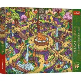 trefl-puzzle-500-elementow-premium-impossible-maze-zabawne-kapibary