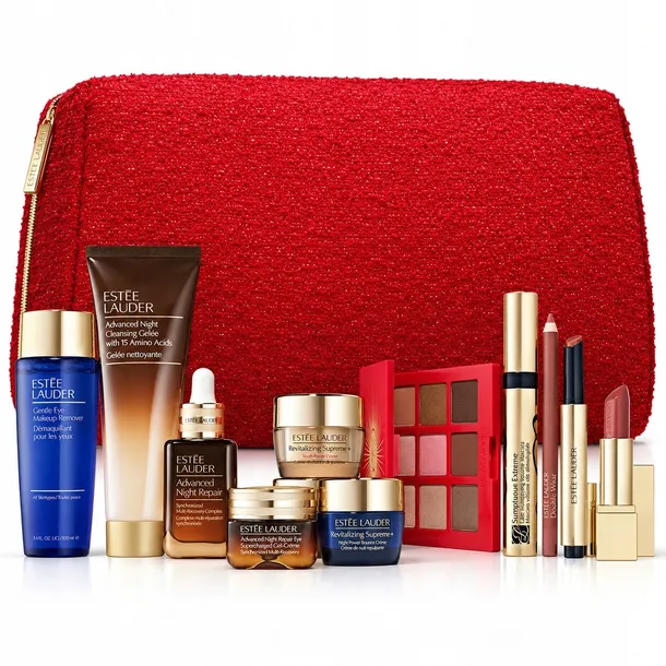 Zestaw Kosmetyków Estée Lauder 12 Produktów Pielęgnacja Makijaż Prezent