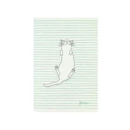 santoro-maly-zeszyt-feline-fine-zielony-broszurowy