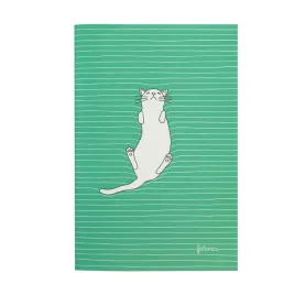 santoronotatnik-szyty-sredni-feline-fine-kobaltowo-zielony-1420-cm